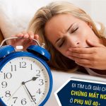 Điều trị chứng mất ngủ ở phụ nữ tiền mãn kinh